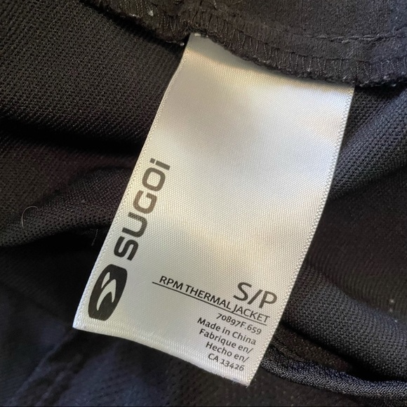Sugoi Black Zip Up Running Jacket Small - Picture 6 of 7